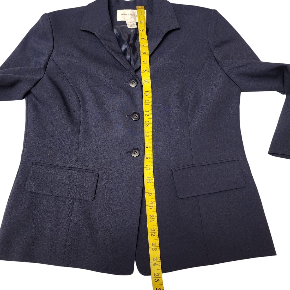 Jones NY Navy Blue Suit Blazer Jacket Size 6 NWT - Picture 8 of 14
